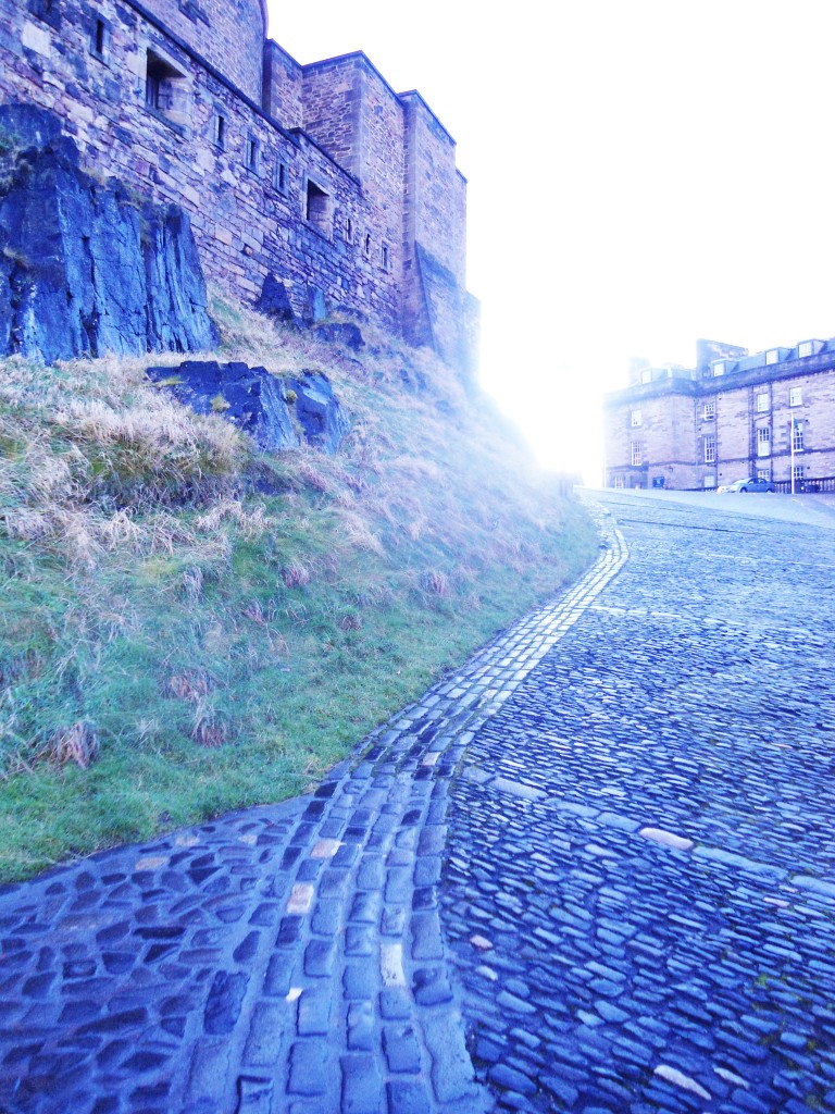 Edinburgh Castle cobblestones