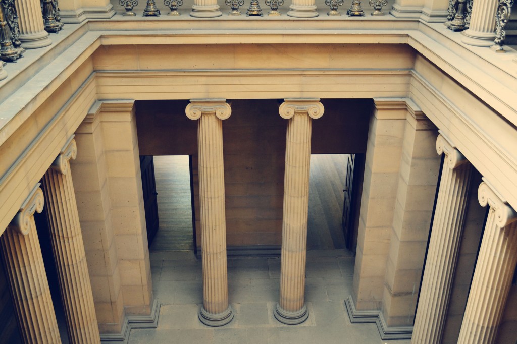 Belsay Hall columns