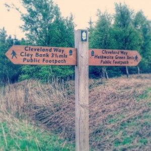 Cleveland Way signpost