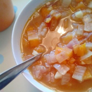 Homemade veggie soup