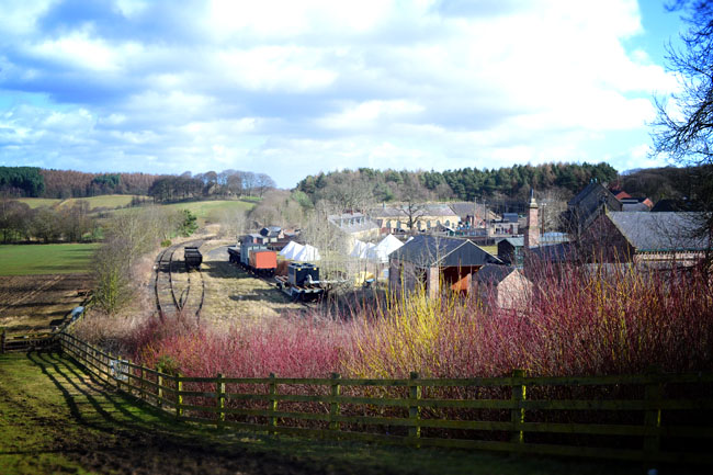 Beamish Colliery village