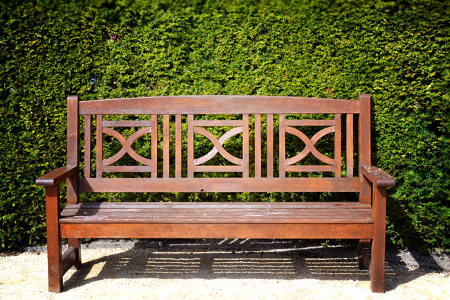 Alnwick Gardens bench