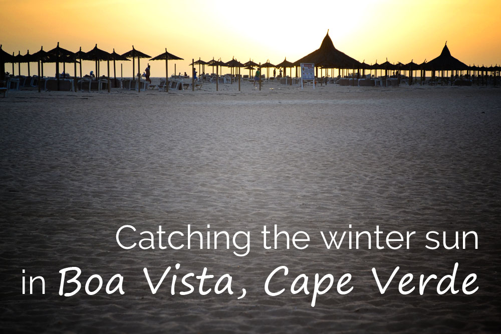Catching the winter sun in Boa Vista, Cape Verde