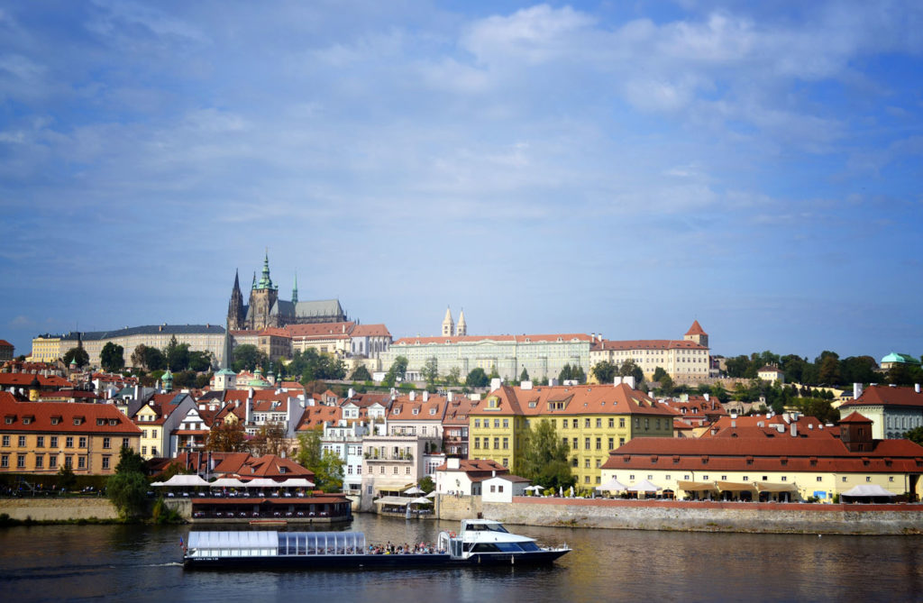 Prague Castle across the river