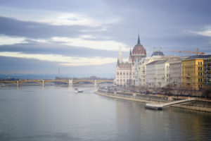 View of Hungarian Parliament from Chain Bridge
