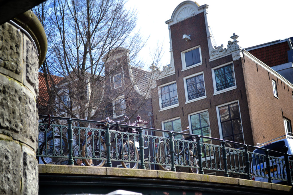Amsterdam canal bridge