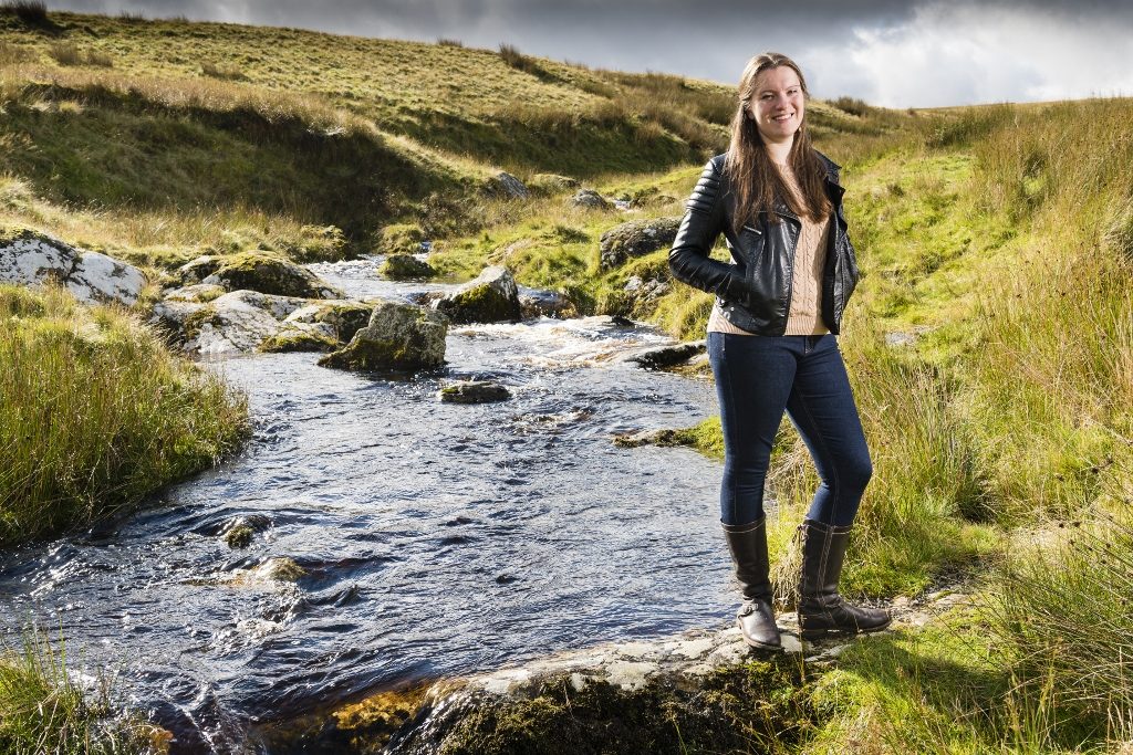 Poet Katie Hale photographed near her home at Keld, near Shap