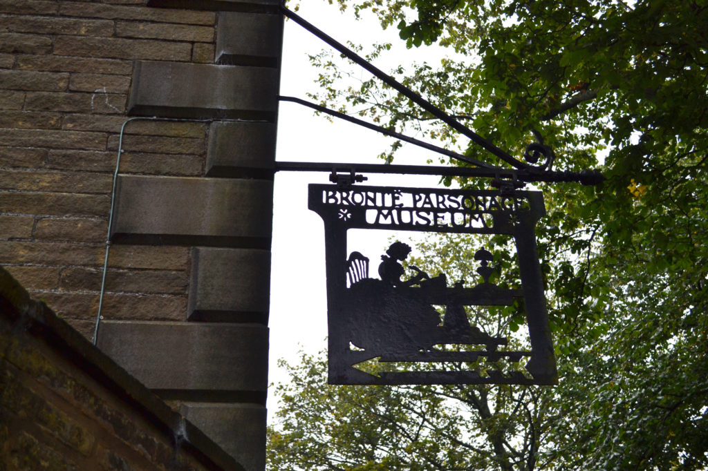 Bronte Parsonage Museum sign
